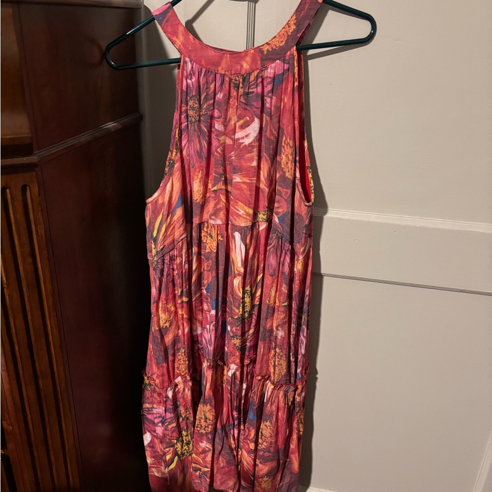 Vibrant Floral Sleeveless Dress
